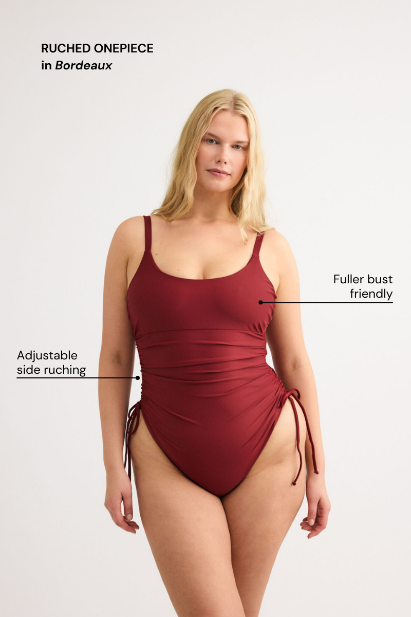 Olive Ruched Onepiece