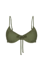 Olive Drawstring Top