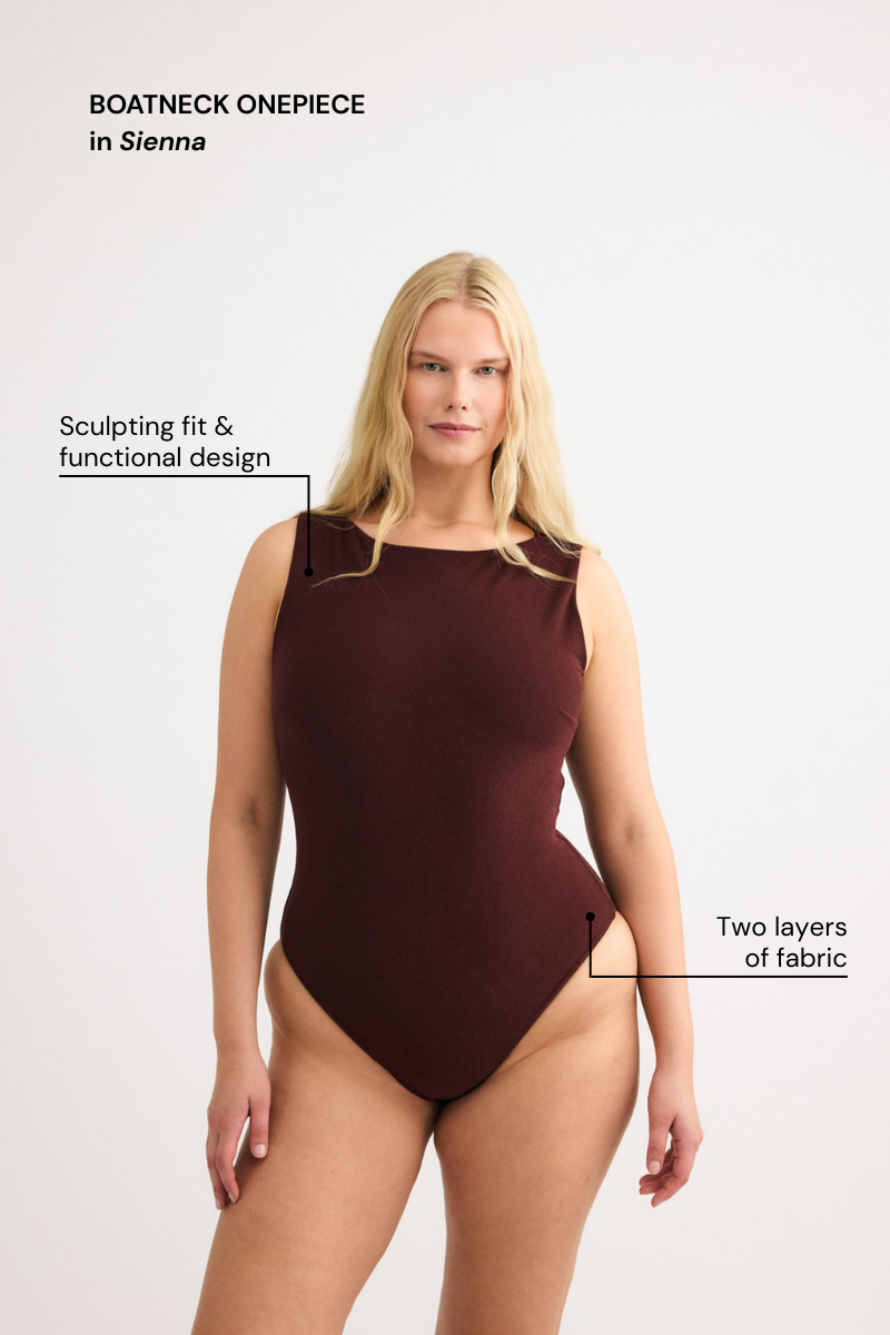 Plum Boatneck Onepiece