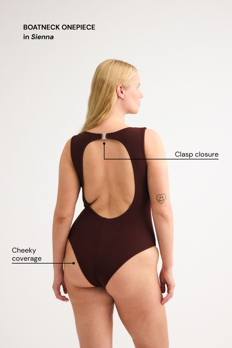 Plum Boatneck Onepiece
