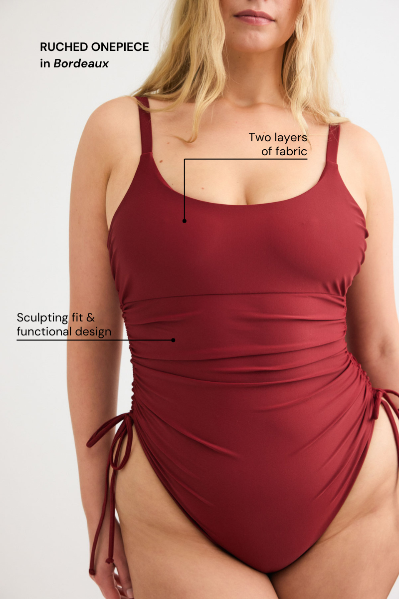 Olive Ruched Onepiece